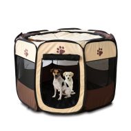 Meiying Pet Dog Cat Playpen Cage Crate - Portable Folding Exercise Kennel - Indoor & Outdoor use