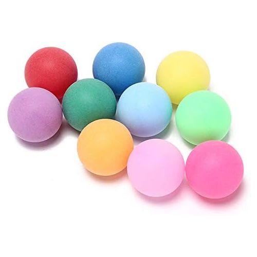  Meizhouer 50Pcs/Pack Colored Ping Pong Balls 40mm 2.4g Entertainment Table Tennis Balls Mixed Colors for Game and Advertising