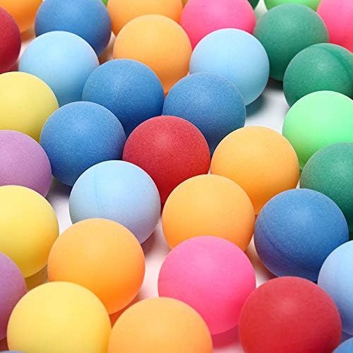  Meizhouer 50Pcs/Pack Colored Ping Pong Balls 40mm 2.4g Entertainment Table Tennis Balls Mixed Colors for Game and Advertising