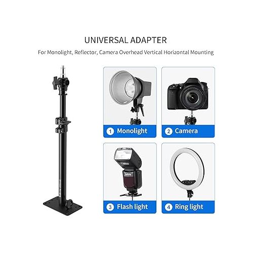  Selens Photography Studio Wall Mount, Camera Wall Ceiling Mount Boom Arm Up to 22