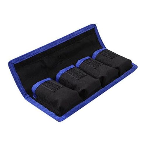  Meking DSLR Battery Bag/Holder/Case for AA Battery and lp-e6/ lp-e8/ lp-e10/ lp-e12/ en-el14/ en-el15/ fw50/ f550 and More, Suitable for Battery of Nikon D800, Canon 5DMKIII, Sony