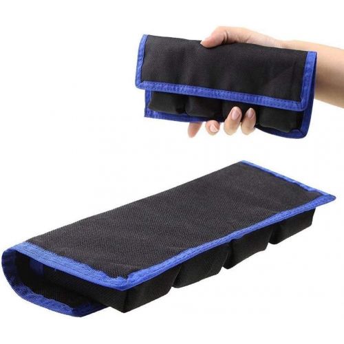  Meking DSLR Battery Bag/Holder/Case for AA Battery and lp-e6/ lp-e8/ lp-e10/ lp-e12/ en-el14/ en-el15/ fw50/ f550 and More, Suitable for Battery of Nikon D800, Canon 5DMKIII, Sony