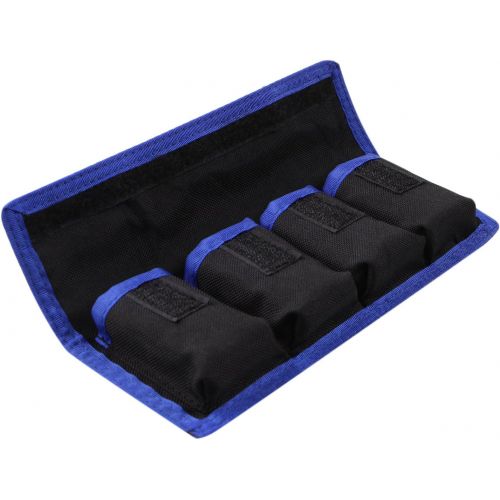  Meking DSLR Battery Bag/Holder/Case for AA Battery and lp-e6/ lp-e8/ lp-e10/ lp-e12/ en-el14/ en-el15/ fw50/ f550 and More, Suitable for Battery of Nikon D800, Canon 5DMKIII, Sony