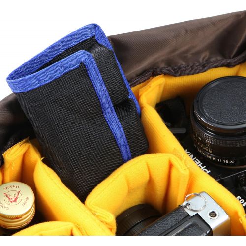  Meking DSLR Battery Bag/Holder/Case for AA Battery and lp-e6/ lp-e8/ lp-e10/ lp-e12/ en-el14/ en-el15/ fw50/ f550 and More, Suitable for Battery of Nikon D800, Canon 5DMKIII, Sony