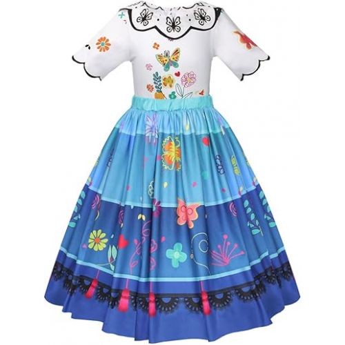  Meland Princess Dresses for Girls - Light Up Princess Costume for Girls with Headband Halloween Costumes for Girls 3-8