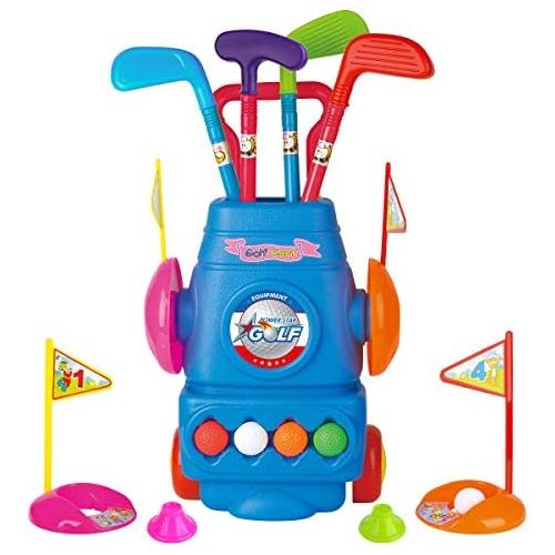  [아마존베스트]Meland Kids Golf Club Set - Toddler Golf Ball Game Play Set Sports Toys Gift for Boys Girls 2 3 4 5 6 Year Old