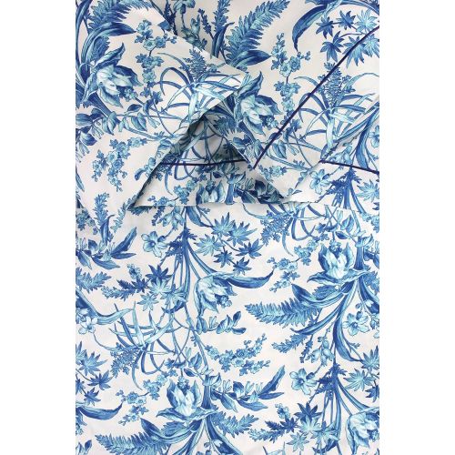  Melange Home 400TC Series Floral Shades of Blue Sheet Set Full