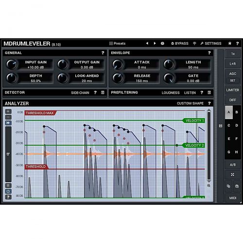  MeldaProduction},description:Traditional dynamic processors (compressors, expanders, gates...) detect levels of input samples and transform them depending on the transfer curve. Th