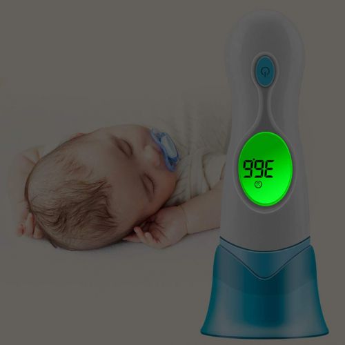 Mele & Co. Digital Infrared Baby Thermometer LCD Non-Contact IR Forehead Ear Temperature Diagnostic Tool,Purple