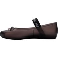 Melissa Sophie Jelly Flats for Women - Ballet Flats for Women Bow Applique & Strap, Slip-on Closed-Toe Women’s Jelly Shoes