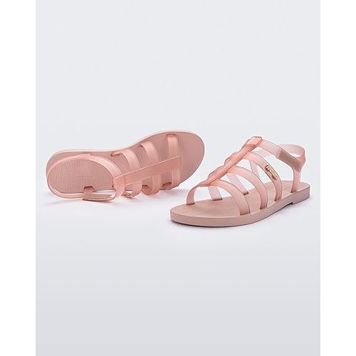  Melissa Sun Rodeo Sandals for Women - Stylish and Comfortable Vegan Strappy Gladiator Sandals, Jelly Shoes with Adjustable Ankle Strap