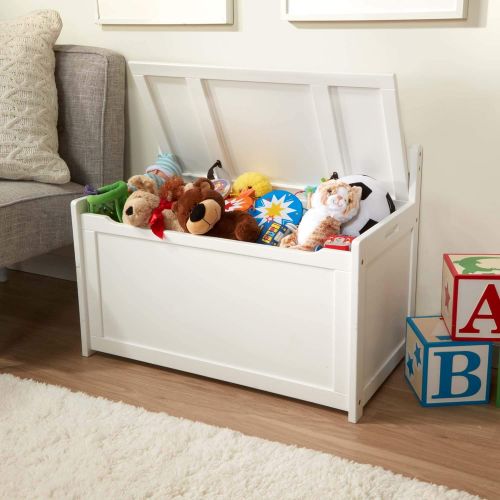  Melissa & Doug Wooden Toy Chest, Sturdy Wooden Chest (8.25 Cubic Feet of Storage, Easy to Assemble, White)