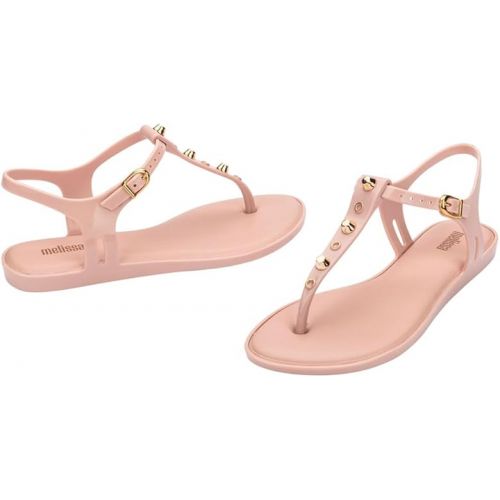  Melissa Solar Stud Jelly Sandals for Women- Women's Jelly Shoes with Metallic Studs, T-Strap Women's Sandals, Women's Fashion