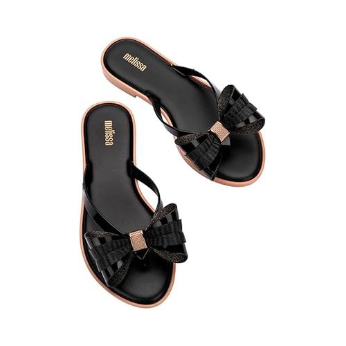  Melissa Slim V Women's Flip Flops- Jelly Flip Flops for Women, Slip on Women's Sandals, Women's Summer Fashion, Adult Jellies