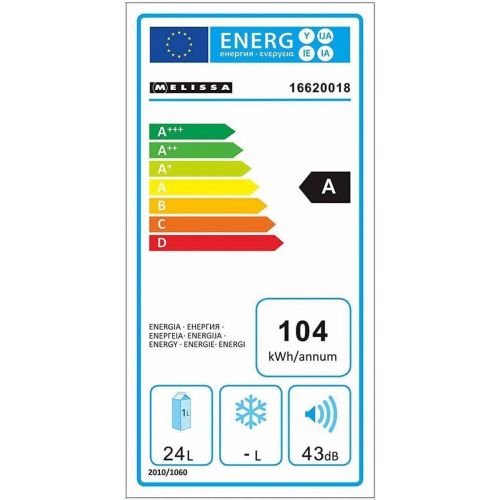  Melissa 16620018 Wein-Kuehler Deluxe fuer 8 Flaschen Getranke-Kuehlschrank schwarz mit LED Display Energieklasse A