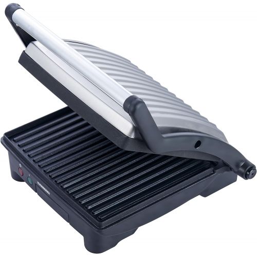  MELISSA 3in1 Panini Maker, Kontakt-Grill, Sandwich Toaster Edelstahl Tischgrill mit Antihaftbeschichtung 1500 Watt