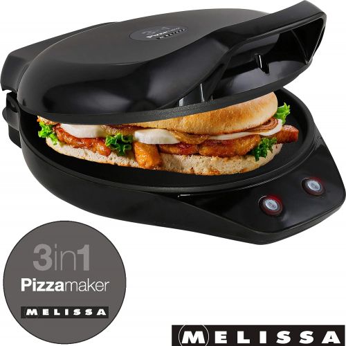  Melissa 3in 1PIZZA MAKER Contact Grill Panini Burger Maker 1200Watts