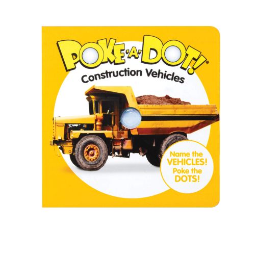  Melissa & Doug Children’s Book  Poke-a-Dot: Construction Vehicles (Board Book with Buttons to Pop)