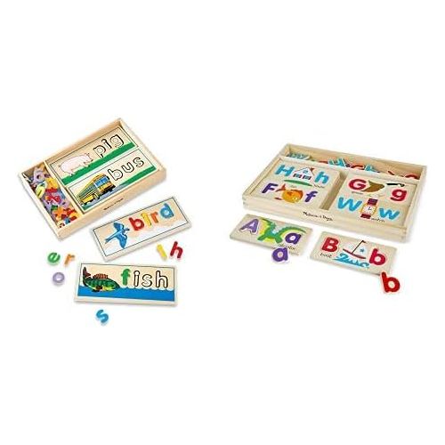  Melissa & Doug See & Spell and ABC Picture Boards Bundle