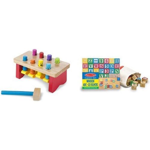  Melissa & Doug Classic Wooden Toy Bundle