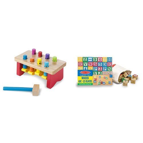  Melissa & Doug Classic Wooden Toy Bundle