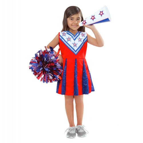  Melissa & Doug Cheerleader Role Play Costume Dress-Up Set With Realistic Accessories
