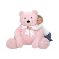 Childrens Melissa & Doug Jumbo Pink Teddy Bear 30 x 30 x 27