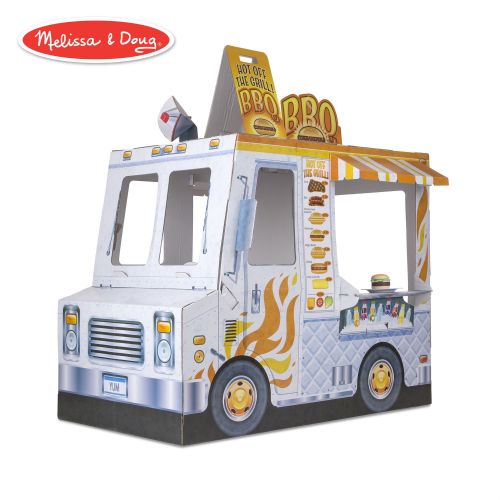  Melissa & Doug Food Truck Indoor Corrugate Playhouse (Over 4 Feet Long)