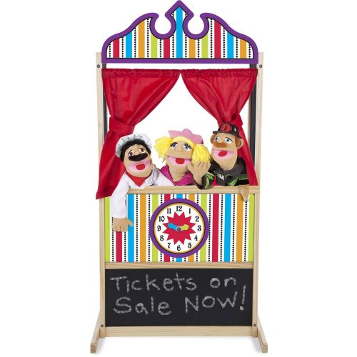  Melissa & Doug Deluxe Puppet Theater - Sturdy Wooden Construction