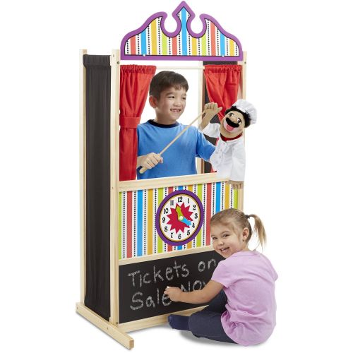  Melissa & Doug Deluxe Puppet Theater - Sturdy Wooden Construction
