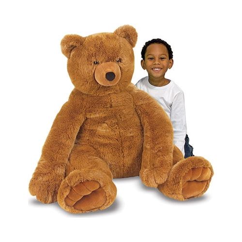  Childrens Melissa & Doug Jumbo Brown Teddy Bear 30 x 30 x 27