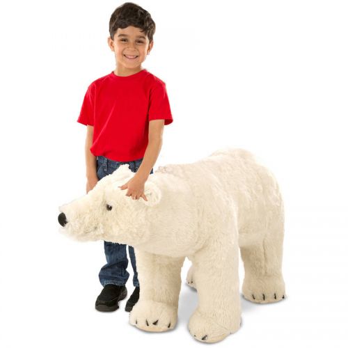  Melissa & Doug Giant Polar Bear - Lifelike Stuffed Animal (nearly 3 feet long)