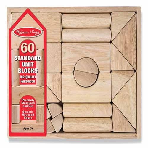  Melissa & Doug 60 Standard Unit Blocks