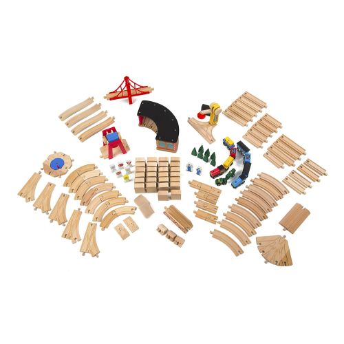  Childrens Melissa & Doug Wooden Railway Set