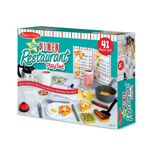  Melissa & Doug Star Diner Restaurant Play Set (41 pcs)