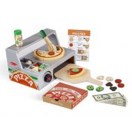 Melissa & Doug Top and Bake Wooden Pizza Counter Play Food Set