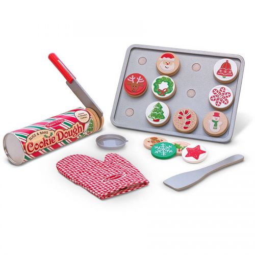  Melissa & Doug Slice and Bake Wooden Christmas Cookie Play Food Set