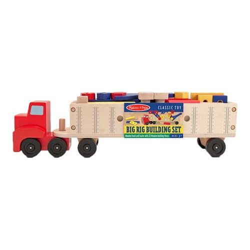  Melissa & Doug Big Rig Truck Wooden Building Set (22 pcs)