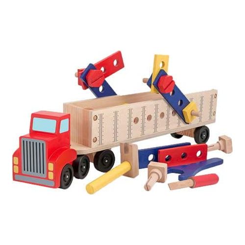  Melissa & Doug Big Rig Truck Wooden Building Set (22 pcs)