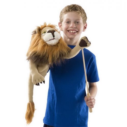  Melissa & Doug Rory the Lion Puppet With Detachable Wooden Rod for Animated Gestures