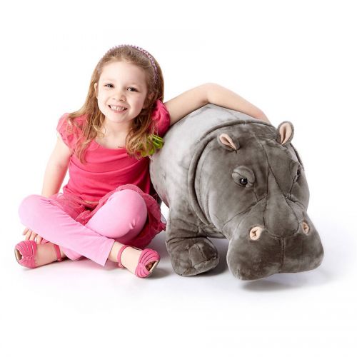  Melissa & Doug Hippopotamus Lifelike Stuffed Animal