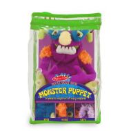 Melissa & Doug Make-Your-Own Fuzzy Monster Puppet Kit With Carrying Case (30 pcs)