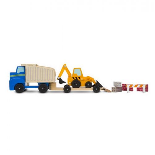  Melissa & Doug Melissa and Doug Dump Truck and Loader Wooden Play Set