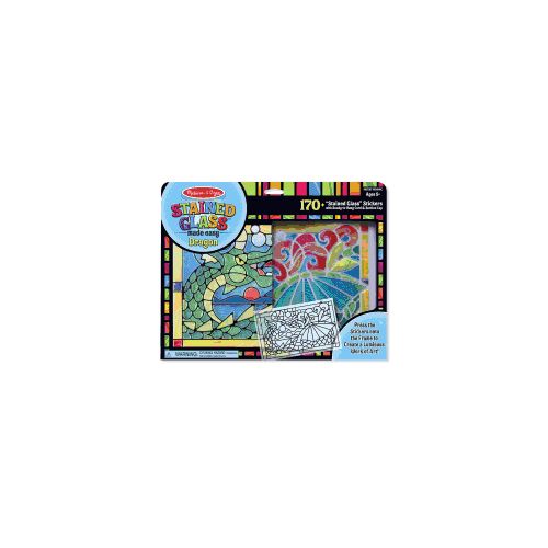  Melissa & Doug Stained Glass Made Easy Craft Kit: Dragon - 170+ Stickers