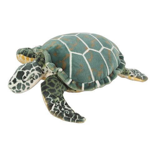  Melissa & Doug Sea Turtle Giant Stuffed Animal (Wildlife, Soft Polyester Fabric, Beautiful Sea Turtle Markings, 24″ H × 22″ W × 7.9″ L)