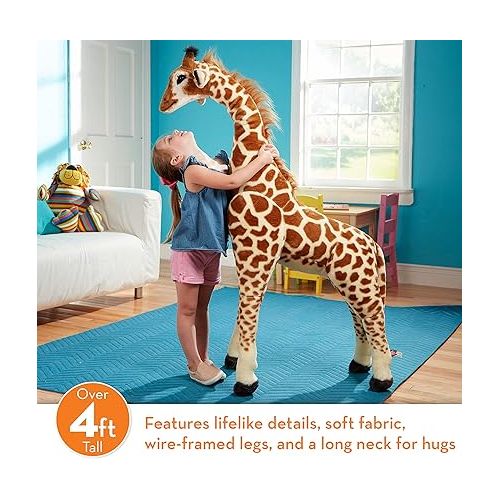  Melissa & Doug Giant Giraffe - Lifelike Stuffed Animal (over 4 feet tall)