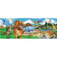 Melissa & Doug Land of Dinosaurs Floor Puzzle (48 pcs, 4 feet long) Giant Dinosaur Puzzle for Kids Ages 3+ - FSC-Certified Materials