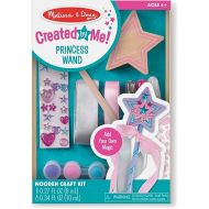 Melissa & Doug Created By Me! Paint & Decorate Your Own Wooden Princess Wand Craft Kit, Pink - Great For Rainy Days, Toys For Kids Ages 4+