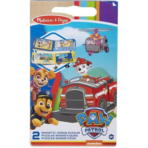  Melissa & Doug PAW Patrol Take-Along Magnetic Jigsaw Puzzles (2 15-Piece Puzzles) - FSC Certified