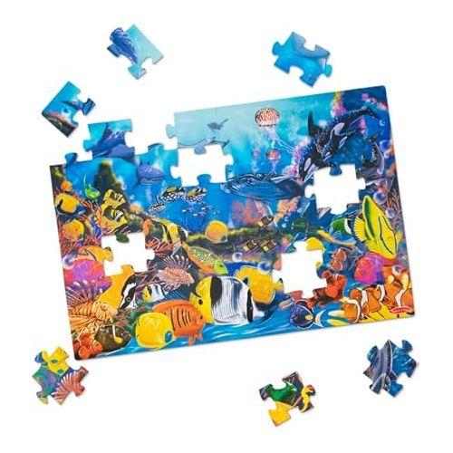  Melissa & Doug Underwater Ocean Floor Puzzle (48 pcs, 2 x 3 feet) - FSC Certified